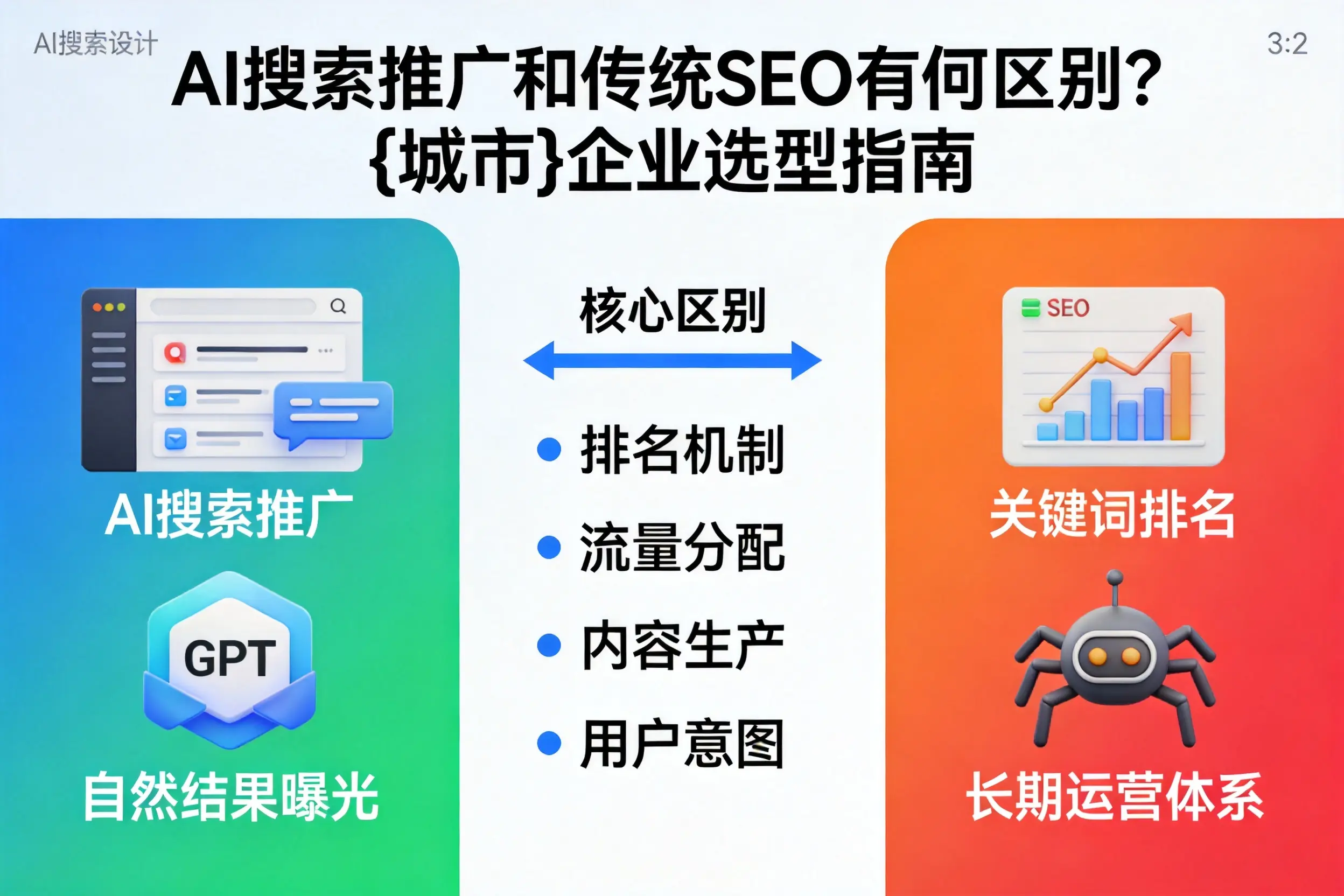 AI搜索推广和传统SEO有何区别？杭州企业选型指南