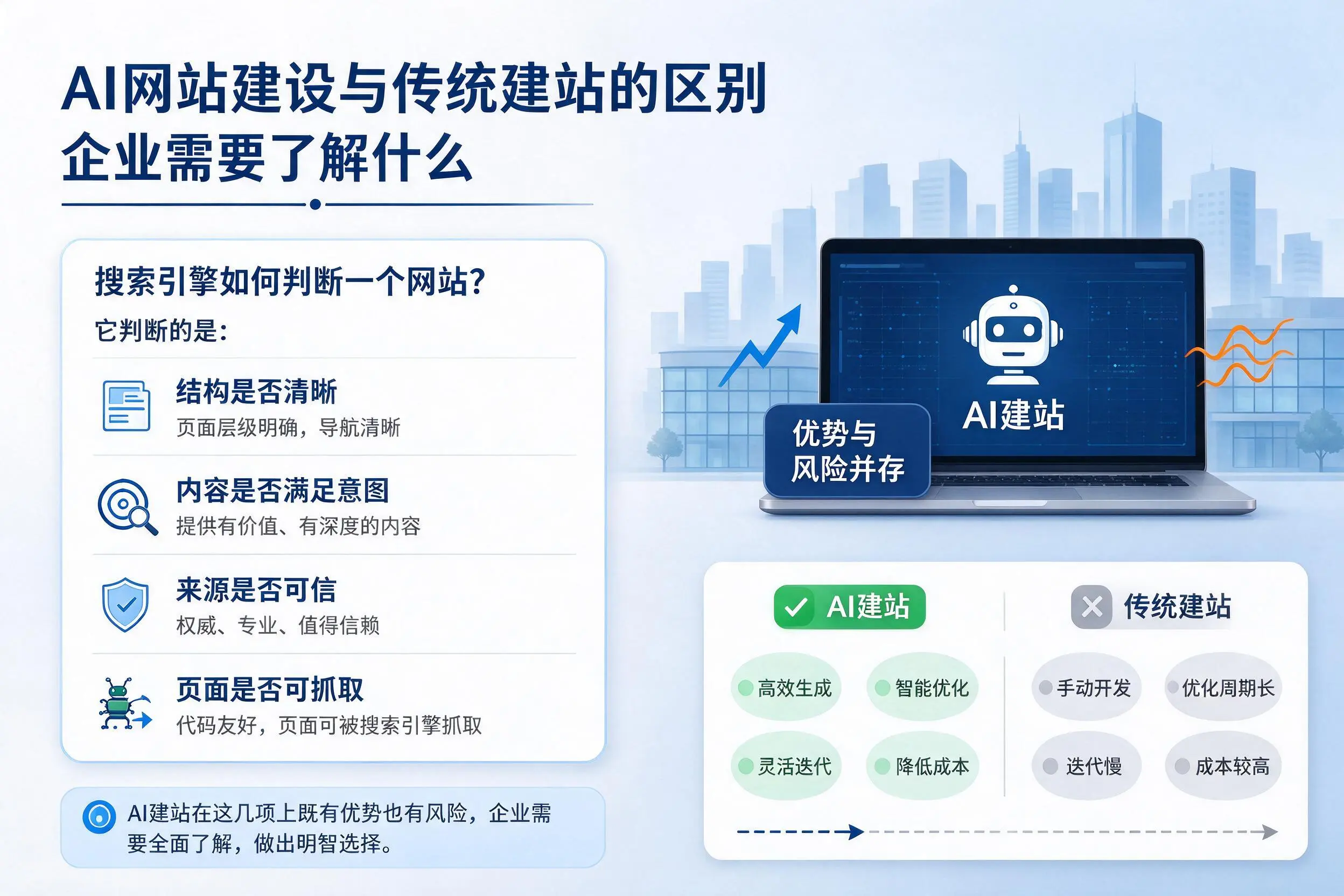 AI网站建设与传统建站的区别,杭州企业需要了解什么