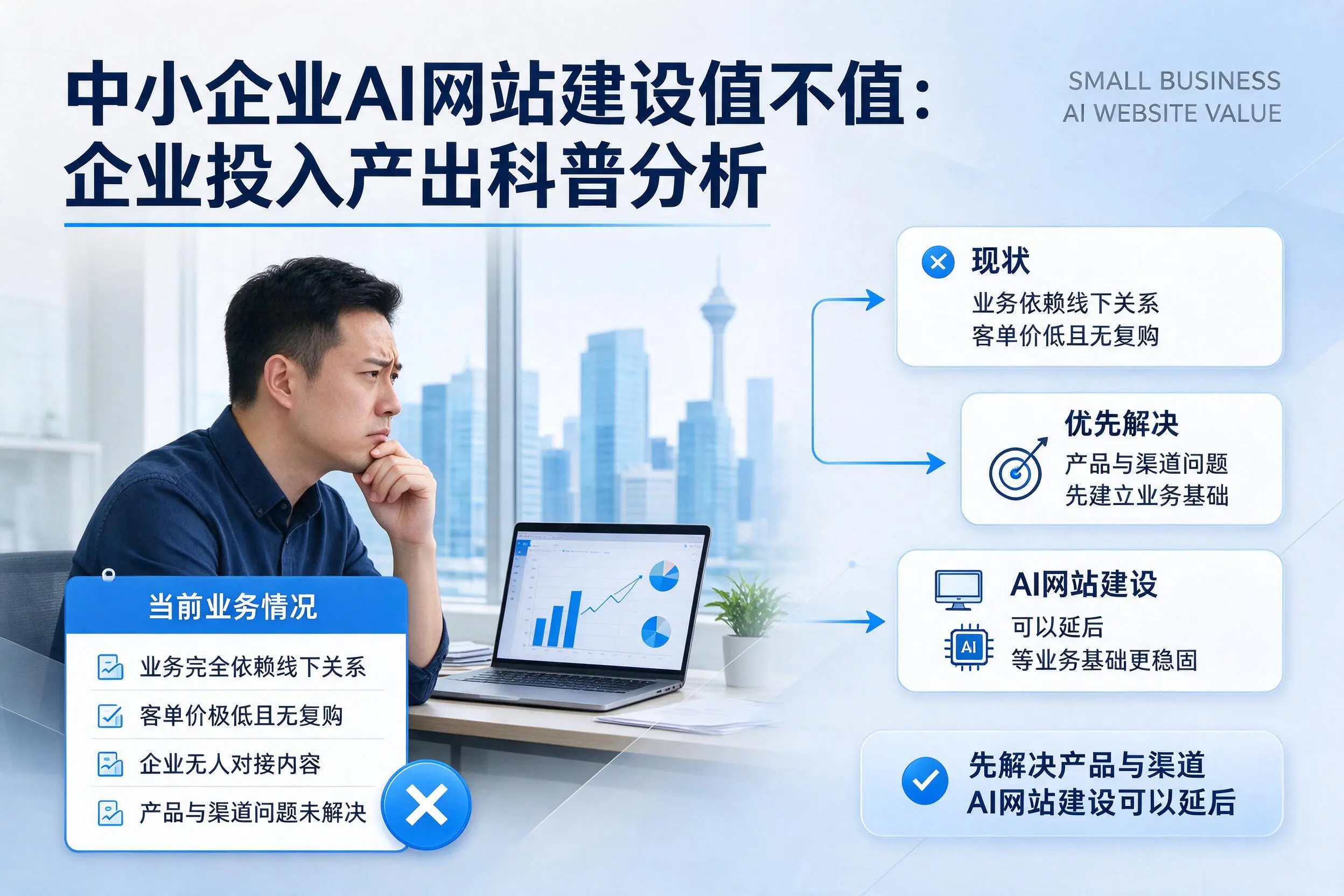 中小企业AI网站建设值不值:杭州企业投入产出科普分析